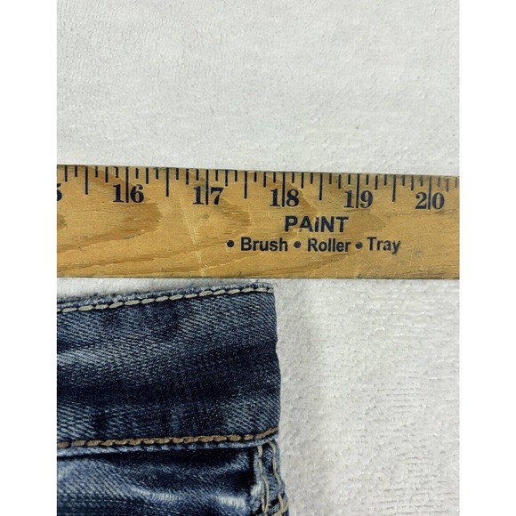 Mens Cowboy Up Size 34 Mid Rise Boot Cut Big Stitch Embroidered Pockets Jeans - Picture 9 of 11